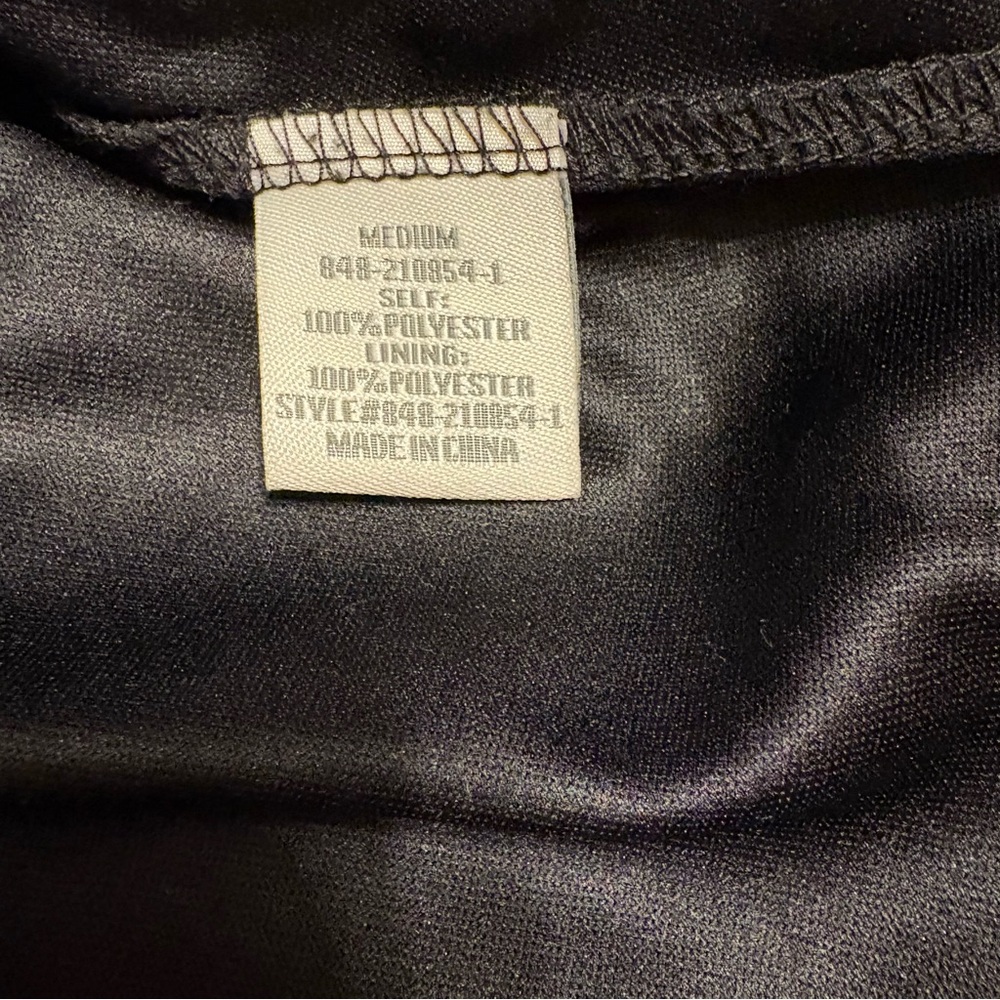 Francesca's Collections black strapless dress, structured bodice, zipper closure - Picture 8 of 9